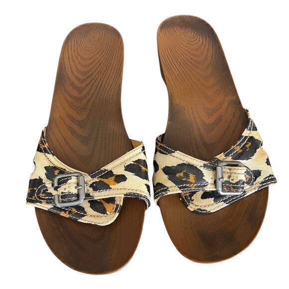 Dr. Scholl’s Classic Slip On Animal Cheetah Print Vintage Retro Vegan Size 11 - Picture 1 of 9